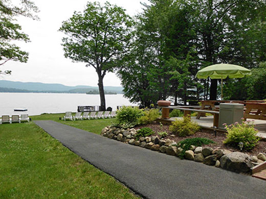 O'Connor's private, sandy beach and picnic area