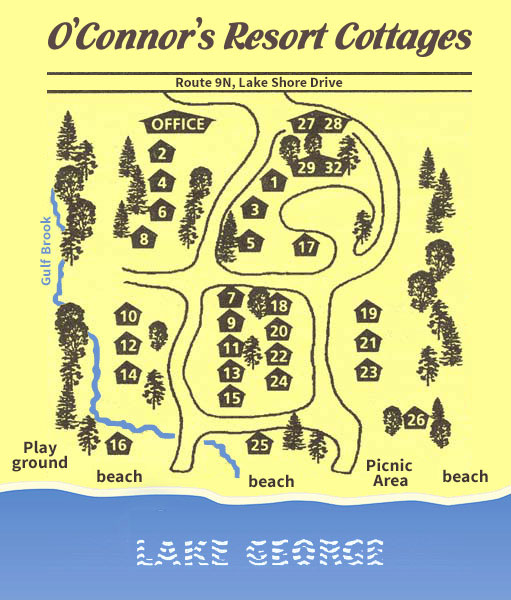 O'Connors Resort Map